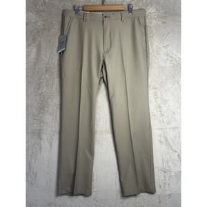 Greg Norman Mens Ultimate Travel Pant ML75 Microfiber Beige 36x30 G7XCP456 NWT